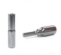 Serenophile Ensemble de douilles d'adaptateur à tige hexagonale, 6,35 mm à 4 mm et 4 mm vers 6,35 mm pour tournevis, manchon en alliage d'acier pour réparation de téléphone, appareil photo, PC