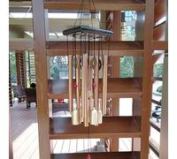 Serenophile Grand carillon éolien en métal avec tubes en aluminium de couleur cuivre pour décoration extérieure, cour, jardin, terrasse ou balcon - Mélodie apaisante