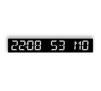 Serenophile Horloge numérique LED avec réglage automatique, réveil de bureau avec compte à rebours, plusieurs modes d'affichage, luminosité réglable pour la maison et le bureau