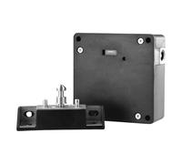 Serenophile Invisible pour serrure de porte intelligente en bois, sans arte NFC IC et entrée d'application pour armoires, tiroirs, casiers, système de loquet électronique sans perçage, noir