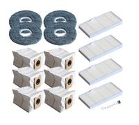 Serenophile Kit d'accessoires de rechange pour aspirateur robot Eufy Omni C20 : 6 sacs à poussière, 4 filtres HEPA, 4 lingettes, brosse pour l'entretien