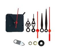 Serenophile Kit de mouvement d'horloge silencieux avec aiguilles courtes, moteur à quartz sans tic-tac pour réparation d'horloge murale, longueur de tige de 13 mm, boîtier en plastique, fonctionne