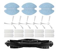 Serenophile Kit de pièces de rechange pour aspirateur robot Tefal X-plorer Serie 75 Total Care RG7687 RG7687WH - Comprend des filtres et des brosses latérales, des tampons de nettoyage et une brosse