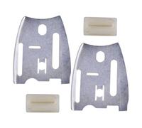Serenophile Kit de plaque de guidage et de bande de pare-chocs compatible avec 61 66 181 266 268 272 281 288 pour pièces de tronçonneuse XP, kit de rechange en métal et plastique