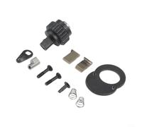 Serenophile Kit de réparation à cliquet à 24 dents 6,35 mm, clé réversible pour remplacement de tête pour réparation de voiture, projets de bricolage, étui de rangement (S)
