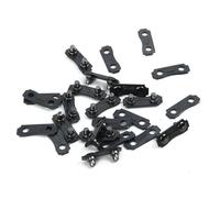 Serenophile Kit de réparation de chaîne de tronçonneuse 3/8 LP .050, maillons métalliques pour Stihl Husqvarna Poulan, installation facile, 12 ensembles