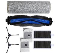 Serenophile Kit de sac filtrant pour brosse latérale principale compatible avec Ecovacs pour Debot X8 Pro et pour aspirateurs Robot Omni, pièces de rechange en plastique nylon avec balai à rouleau