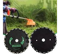 Serenophile Lame de débroussailleuse en acier au manganèse 230 mm 20 dents pour Echo Stylecraft, alésage de 25,4 mm avec rondelle de 20 mm, disque de coupe épais 600 g