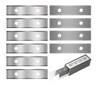 Serenophile Lot de 10 inserts carrés en carbure pour grattoir à bois, 60 x 12 x 1,5 mm, lames réversibles à double tranchant, compatibles avec les grattoirs de 60 mm