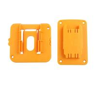 Serenophile Lot de 10 supports de batterie et d'outils compatibles avec Dewalt 20 V 60 V DCB200, support de rangement mural pour outils électriques et batteries, jaune