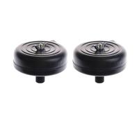 Serenophile Lot de 2 silencieux de filtre à air en plastique pour compresseur d'air à piston fileté mâle 20 mm Noir