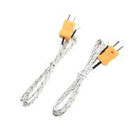 Serenophile Lot de 2 sondes de température thermocouple de type K, fil de capteur haute température de 1 m -50 à 400 °C, rapide pour réponse pour gaz liquide solide, compatible avec TM902C TES1310