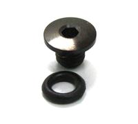 Serenophile Lot de 2 vis de purge pour vélo - Kit de joints toriques - Pour Shimano XT SLX - Acier inoxydable - 8,5 mm - Résistant à l'usure - Facile à installer - Noir