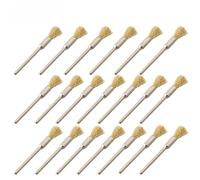 Serenophile Lot de 20 brosses rotatives en laiton de 5 mm avec tige de 3,17 mm pour avant-pied, perceuse, élimination de la rouille sur métal, bijoux