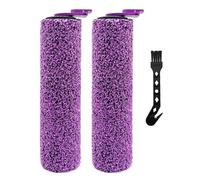 Serenophile Lot de 3 rouleaux de brosse principale pour balai vapeur Shark SD200 SD201 SD201C SD201Q SD205, pièces de rechange en nylon avec outil de nettoyage