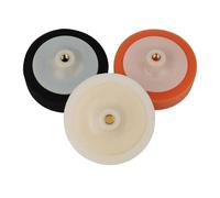 Serenophile Lot de 3 tampons de polissage de voiture de 150 mm en mousse souple avec filetage M14 pour nettoyage automobile, épilation à la cire et retrait des rayures