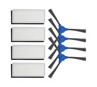 Serenophile Lot de 4 brosses latérales pour aspirateur Venga RVC 3000 3001 - Accessoires de rechange lavables avec isolation des cheveux pour nettoyage en profondeur de tapis