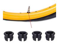 Serenophile Lot de 8 adaptateurs de valve de vélo de route, en caoutchouc pour Presta vers convertisseur pour remplacement de chambre à air, trou de pneu de vélo et joint d'étanchéité