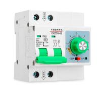 Serenophile Minuteur mécanique réglable 63 A 13 000 W avec fonction mémoire, plage de min à 6 heures pour irrigation de moteur à eau et appareils haute puissance, montage sur rail DIN, blanc