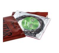 Serenophile Orphee NX Series Jeu de 6 cordes pour guitare classique en nylon noir avec bobinage en cuivre plaqué argent, tension dure, jeu de 6 cordes pour guitares classiques