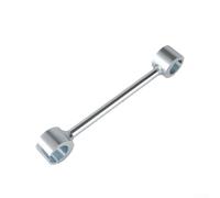 Serenophile Outil de réglage de charnière de porte en acier robuste pour correction d'écart, charnières de drapeau, usage domestique et commercial, 22,4 cm, finition argentée (petite taille)