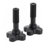 Serenophile Paire de vis de fixation en plastique noir pour balancelle de jardin, boulons de 57 mm de long pour fixer le cadre au toit, matériel de rechange extérieur