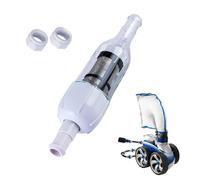 Serenophile Pièce de rechange pour nettoyeur de piscine 48-080 avec 2 écrous de tuyau d'alimentation D15, filtre en ligne et écran UWF compatible avec Zodiac pour polaris 280 380 3900 480 PRO