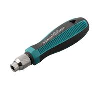 Serenophile Poignée de tournevis autobloquante en acier au chrome vanadium avec adaptateur hexagonal de 6,35 mm, poignée antidérapante en caoutchouc pour réparation de meubles et d'appareils, 124 mm