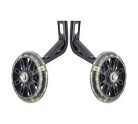 Serenophile Roues auxiliaires de vélo pour vélos de 14, 16 et 20 pouces, roues d'entraînement flash en polyuréthane avec support en acier, kit de support d'équilibre silencieux anti-usure