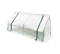 Serenophile Serre de jardin renforcée avec grille grillagée, tunnel de protection blanc pour extérieur, protection contre les oiseaux et les intempéries, 120x60x60cm, cadre non inclus