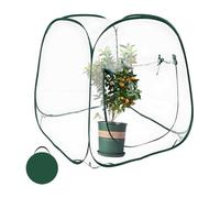 Serenophile Serre transparente pour intérieur et extérieur, grande couverture pour plantes avec porte à fermeture éclair et maille anti-oiseaux pour le jardinage d'hiver, protection des légumes dans