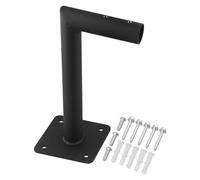 Serenophile Support de montage pour girouette en acier robuste avec matériel, design en L résistant à la rouille pour girouettes standard, antennes et stations météorologiques jusqu'à 3/4