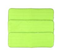 Serenophile Tampons réutilisables pour balai Swiffer PowerMop, têtes de rechange lavables en microfibre, 38 x 12 cm, chiffons de nettoyage verts pour nettoyage humide et sec