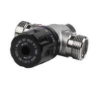 Serenophile Vanne mitigeur thermostatique DN20 pour chauffage solaire, laiton TMV avec arrêt sécurisé, mélange d'eau chaude et froide stable 35-55 C pour baignoire et lavabo de douche