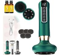 Serenya Masseur Anti Cellulit Avis, Masseur Anti Cellulite, Réglage du mode 12 vitesses, Conception de la synchronisation, Masseur abdominal, cuisses et dos (Vert, Modèle à lumière rouge)