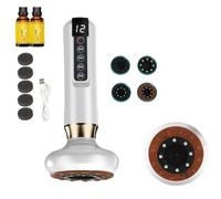 Serenya Masseur Anti Cellulite Avis, Serenya Anti Cellulite Puissant Appareil Massage Cellulite, Ventouse Electrique Anti Cellulité, Avec 12 Modes D'Aspiration (Rouge naturel Bianstone-Blanc)