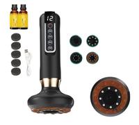 Serenya Masseur Anti Cellulite Avis, Serenya Anti Cellulite Puissant Appareil Massage Cellulite, Ventouse Electrique Anti Cellulité, Avec 12 Modes D'Aspiration (Rouge naturel Bianstone-Gris)
