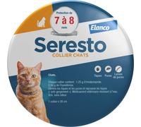 Seresto Collier SERESTO Chat Anti-puces et anti-tiques – Protection 7 à 8 mois – Gris
