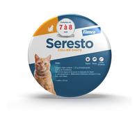 Seresto Collier SERESTO Chat Anti-puces et anti-tiques – Protection 7 à 8 mois – Gris