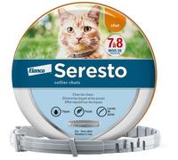 Seresto Collier Chats - Collier anti puces et anti tiques pour chat - Collier Seresto pour chat avec protection longue durée de 7 à 8 mois - Gris