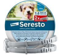 SERESTO Chien Collier Anti-Puces et Anti-Tiques -8kg 2 unités