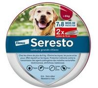 SERESTO Chien Collier AntiPuces et AntiTiques 8kg 2 unités