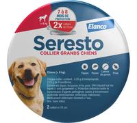 Seresto Chien Colliers Anti-Puces Et Anti-Tiques Pour Grands Chiens Plus De 8kg 2 Colliers