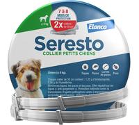Seresto Collier anti-puces et anti-tiques pour petits chiens moins de 8 kg – 7 à 8 mois – Gris