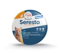 Seresto Collier Chats - Collier anti puces et anti tiques pour chat - Collier Seresto pour chat avec protection longue durée de 7 à 8 mois - Gris