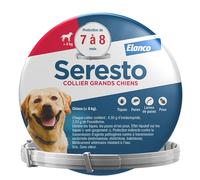 Seresto Collier anti-puces et anti-tiques Elanco Chien pour grands chiens 8 kg et plus
