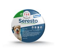 Seresto Collier Petits Chiens - Collier anti puces et anti tiques pour petits chiens de moins de 8 kg - Protection Seresto pour 7 à 8 mois de protection, réduit le risque de leishmaniose - Gris