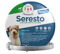 Seresto Collier Petits Chiens - Collier anti puces et anti tiques pour petits chiens de moins de 8 kg - Protection Seresto pour 7 à 8 mois de protection, réduit le risque de leishmaniose - Gris