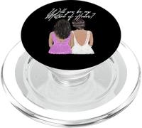 Serez-Vous ma matrone d'honneur mariée Noire Mariage Rose PopSockets PopGrip pour MagSafe