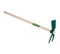 Leborgne Serfouette forgée Duopro douille ovale 40x27 panne et fourche manche bois 130 cm PEFC 100%
